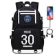 thumbnail image 4 of Mochila escolar con USB para adolescentes y estudiantes, con diseño de estrella de fútbol deportivo, para hombres y mujeres, para viajes de ocio, 4 of 6