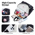 thumbnail image 3 of HuaAngel Water Resistant Backpack with Mulitiple Pockets for School Travel Outdoor College, Lightweight Daypack for Teens with Laptop Compartment, 3 of 7