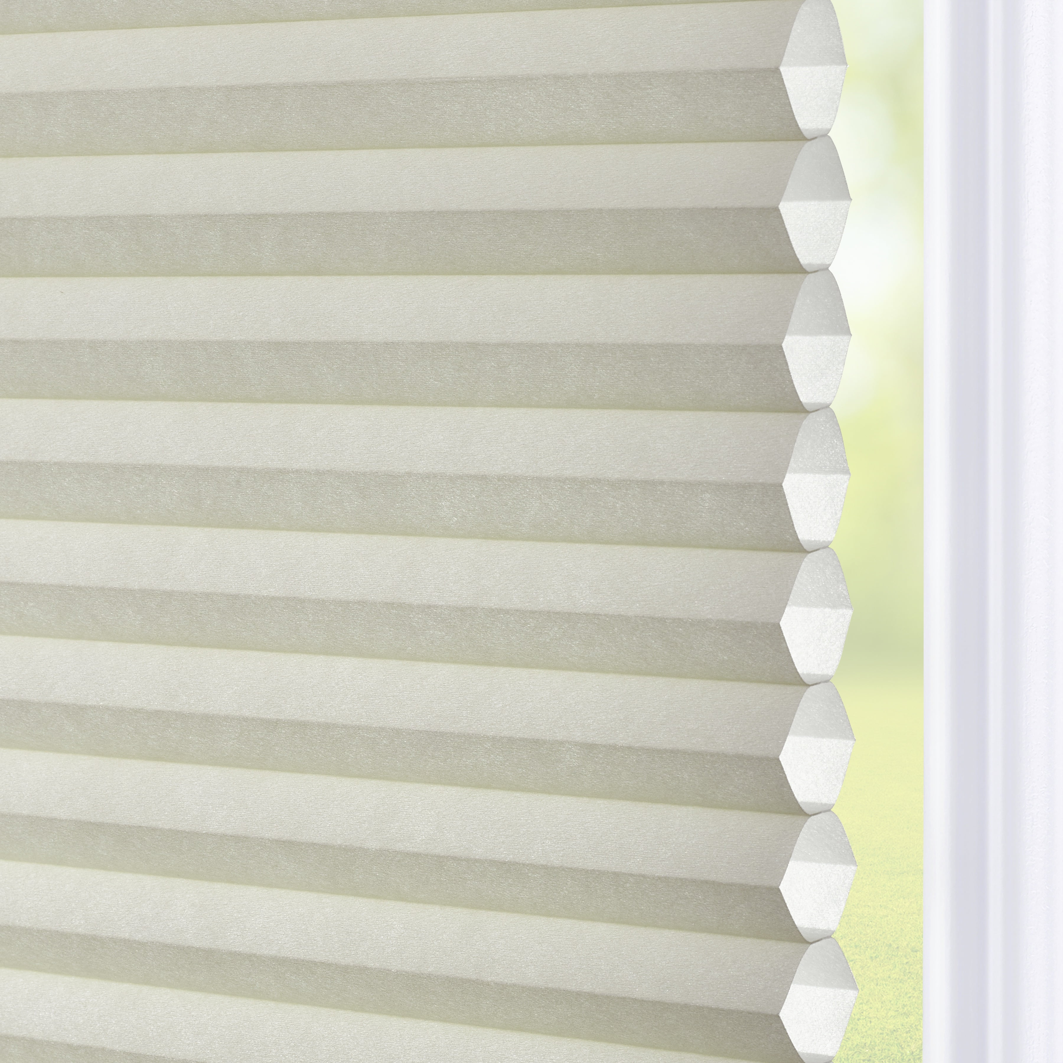 Coverscaped Top-Down Bottom-Up Cellular Shade, Light Filtering Alabaster, 33" x 62"