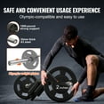 thumbnail image 4 of BENTISM Safety Squat Bar 2-Foot Fitness Squat Thick Steel Bar Shaft Attachment Weight Lifting 1500 lbs 87 in Long for Home Gym Full-Body Workout Strength Training, 4 of 9