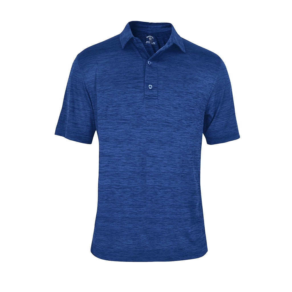 Monterey Club Men's Dry Swing Heather Self Collar Jersey Golf Polo