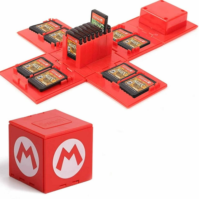 Games Storage Case for Nintendo Switch - Switch Game Card Holder Game Storage Cube Game Card Organizer for Nintendo Switch with 16 Game Card Slots