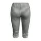 thumbnail image 3 of WILLBEST Pantalones Casuales para Mujer, Cómodos Pantalones Cortos Elásticos con Diseño a Cuadros, Ideales para Usar Todos Los Días En Verano. Mediana, 3 of 4