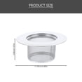 thumbnail image 3 of 4pcs Sink Mesh Strainers Small Sink Drain Hair Catcher Utility Tub Drain Catchers, 3 of 6