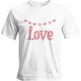 thumbnail image 1 of Mens T Shirts Valentine's Day Love Text Short Sleeve Casual Men's Tee Tops Graphic T-Shirts for Teen Boys/Men, 1 of 8