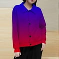 thumbnail image 1 of Mceream Women's Ribbed Knit Shacket Button Down Gradient Jackets Long Sleeve Sweater Shirts Fall Winter Trendy Cardigans Plus Size Winter Warm Outwear Chaqueta De Invierno Para Mujer Wine M, 1 of 5