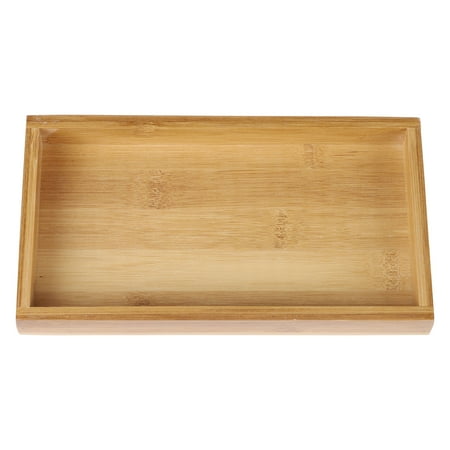 

Tray Wooden Wood Serving Ottoman Tea Coffee Table Plates Food Storage Snack Simple Dishes Severing Platter Trays