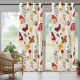 thumbnail image 6 of Rustic Mushroom Outdoor Curtains for Patio Waterproof, Leaf Butterfly Botanical Plants Country Grommet Curtains for Porch Outside Privacy Drape for Gazebo Garden Pergola, 1 Panel, 54x84in, 6 of 9
