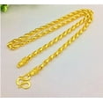 thumbnail image 1 of HOOUN Collier Dragon 6N 24K BAHT Thaï Jaune Or GP 24 Pouces, 1 of 5
