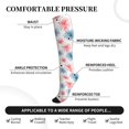 thumbnail image 3 of Bixox Bright Colorful Fireworks Print Compression Socks,Compression Socks Women & Men Circulation for Medical,Running,Athletic, 3 of 7