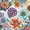 Gray Orange 01, variant on Erosebridal Vintage Swirl Flower Twin Quilt Set for Girls, Orange Paisley Bohemian Print Twin Coverlet Set, 2-Piece