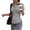 Gray -CI68, variant on Womens Button Up Short Sleeve Crop Top Ruched Fitted Collared Shirt Plaid Going Out Tops Green S
