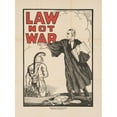 thumbnail image 2 of Charles Rochon Hoover 19x24 Gold Ornate Framed and Double Matted Museum Art Print Titled - Law Not War (1930), 2 of 4