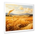 thumbnail image 2 of Designart "Golden Fields in the US Countryside II" Landscapes Framed Wall Art Decor - Traditional Yellow Romantic Landscape Entryway Framed Wall Art, 2 of 6