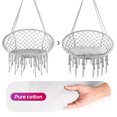thumbnail image 6 of Hanging Gray Swing Chair, Max 350 Lbs Support, for Outdoor, Deck & Balcony Use, 6 of 8