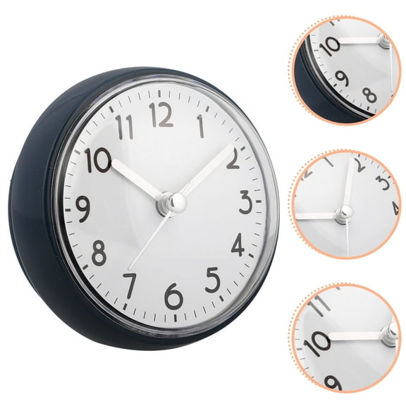 HEMOTON  Bathroom Decorations Shower Clock Suction Cup Wall Child