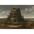 thumbnail image 3 of Jan Christiaensz Micker 14x11 Black Modern Framed Museum Art Print Titled - The Tower of Babel, 3 of 5
