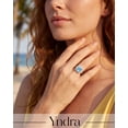 thumbnail image 2 of Yndra Birthstone Ring for Women,Silver Plated Halo CZ Adjustable Ring,Vintage Promise Band Ring,Valentine’s Day Birthday Christmas Mother’s Day Jewelry Gift for Wife Mom Girlfriend, 2 of 9