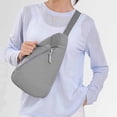 thumbnail image 4 of breaise Sling Bag for Men Women Shoulder Bag Backpack Strap Pockets Chest Bag for Running Hiking Camping Exercise Outdoor, 4 of 5