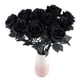 thumbnail image 1 of Ramo de rosas simuladas de 12 piezas, estilo gótico de Halloween, colección oscura, 1 of 7