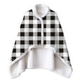 thumbnail image 1 of Manta Usable Bebé Grueso Mantas De Doble Cara Manta De Navidad Cárdigan Cálido Capa De Lana Con Mangas Funda De Abrigo De Felpa Suave Gris Odeerbi LM103-9839, 1 of 4