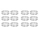 thumbnail image 1 of 12Piezas, Anillos de Tarta de Muffin de Acero Inoxidable, Moldes de Metal Pastelería Circular de Crumpet Enrollado Doble, 1 of 5