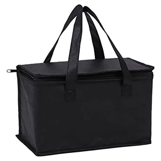 Wosthever Bolsa de aislamiento Reutilizable Conservación del calor Caja plegable Contenedor Negro Pequeño Type3 NO3