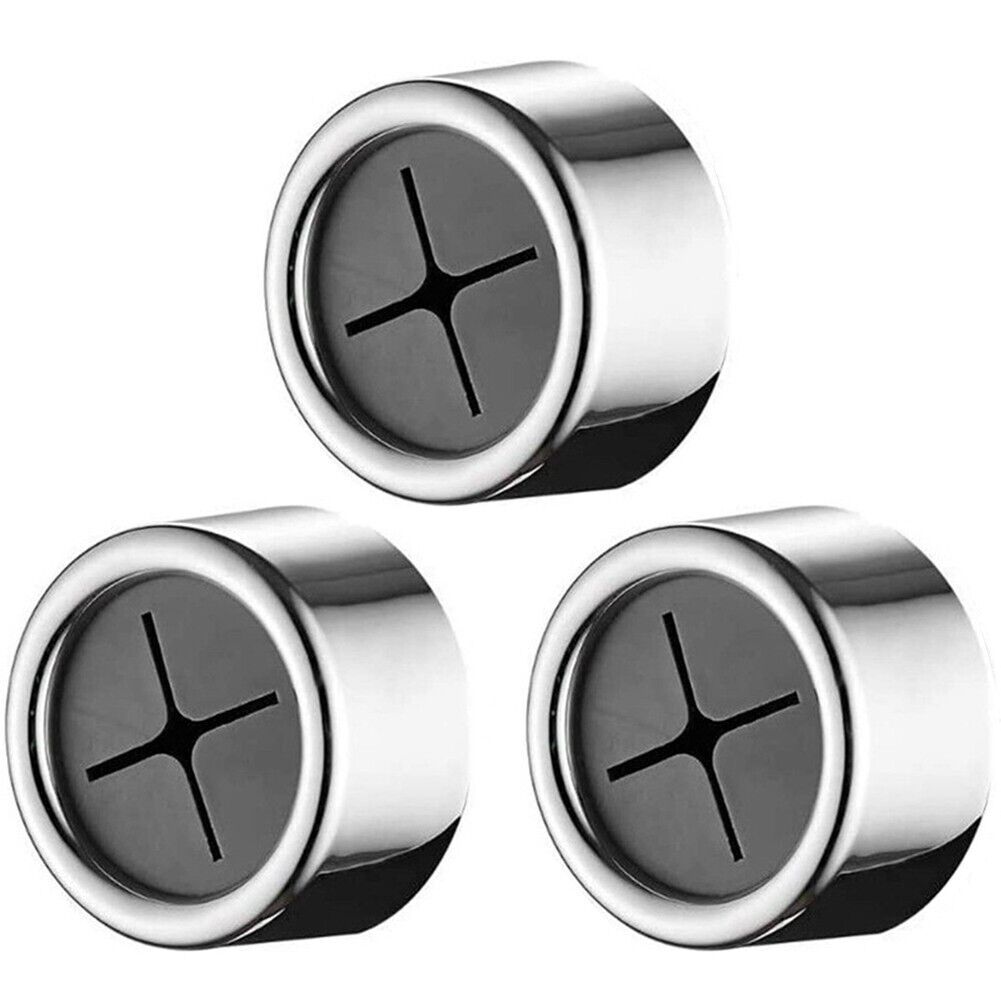 3 X Push In Tea Towel Holder Grip Hook Chrome Self Adhesive Kitchen