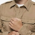 thumbnail image 3 of BRANDIT INDIVIDUAL WEAR Adult Male Rugged Long Sleeve Shirt, Color: Camel, Size: XL, 3 of 7