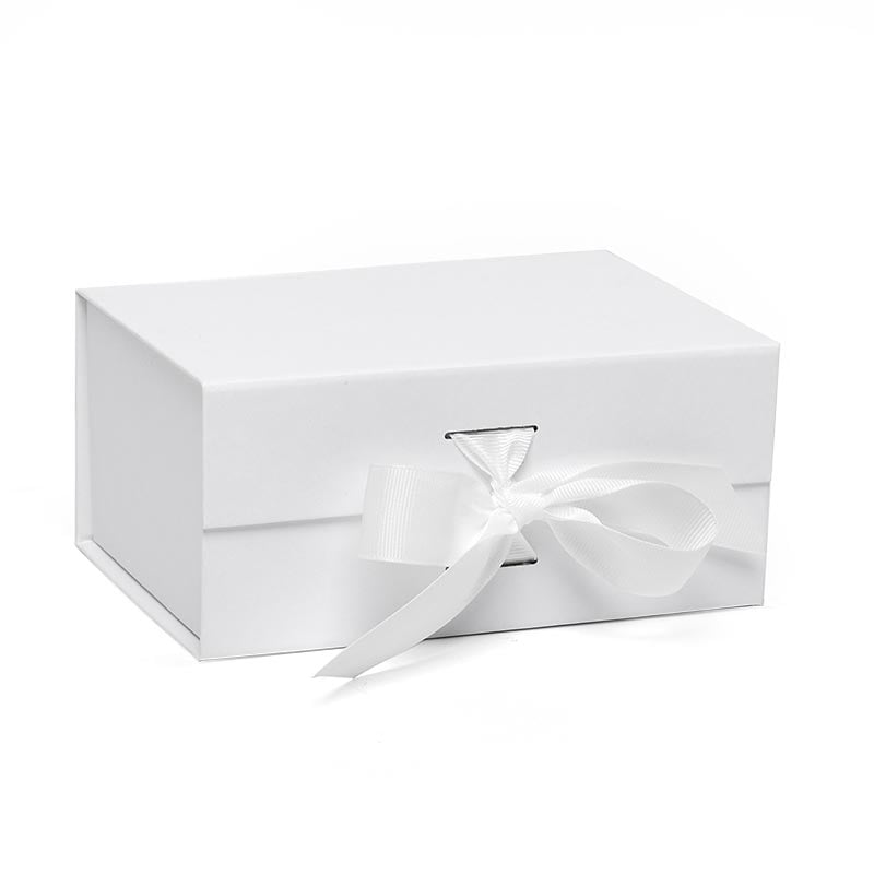 5ea 6 1 2 X 4 1 2 X 3 White Collapsible Gift Box W Ribbon By Paper 5ea-6-1-2-x-4-1-2-x-3-white-collapsible-gift-box-w-ribbon-by-paper