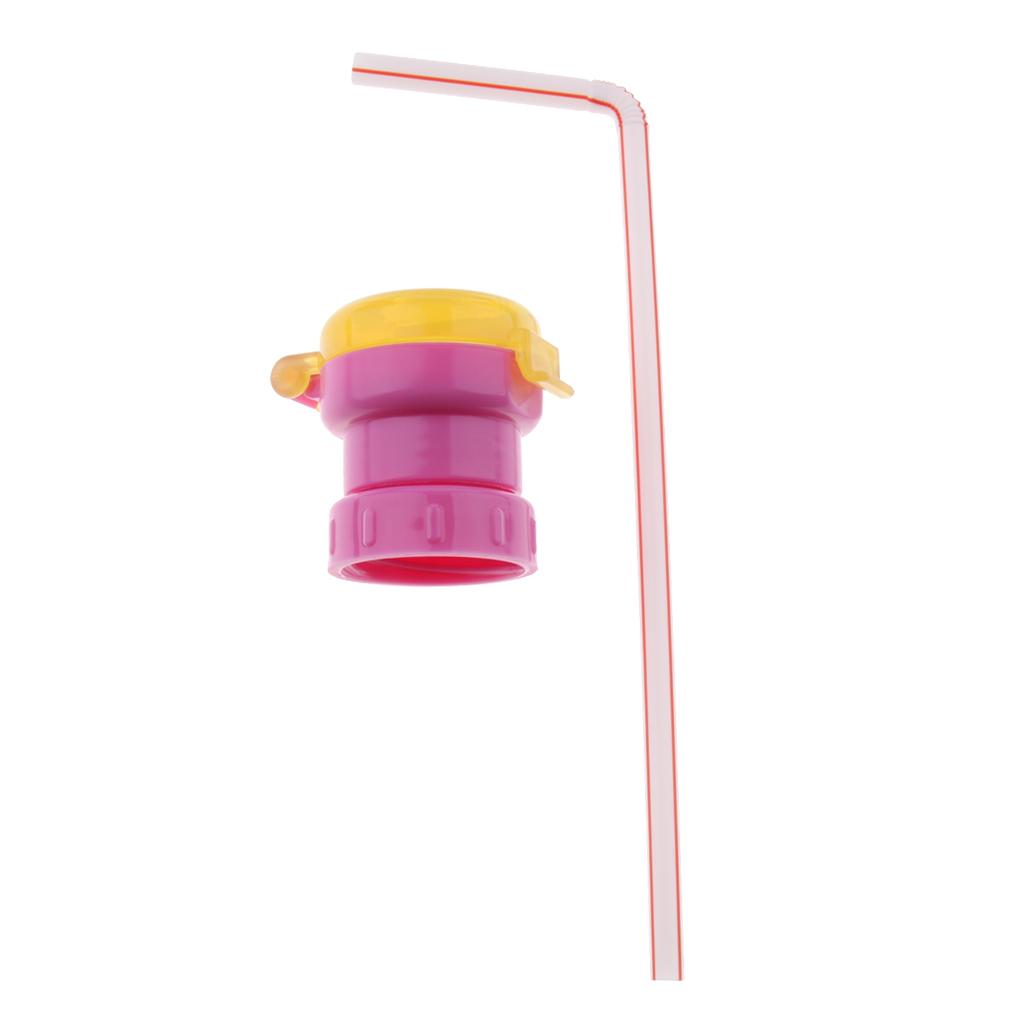 Water Bottle Adapter Cap With Drinking Straw For kids Drink Feeder