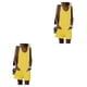 thumbnail image 4 of Qarigey Mujeres Cuello Sin Mangas Mono General Estilo Casual Bolsillos Delanteros Mono Mameluco Camping Viajar Amarillo M Amarillo M 2piezas, 4 of 6