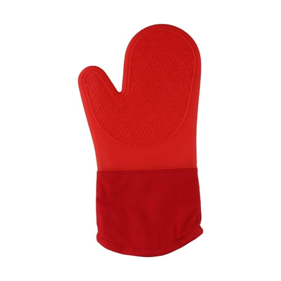 little home Heat Resistant Silicone Oven Mitts: Safe,Non-Slip,Sturdy and Flexible Gloves!
