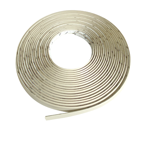 InstaTrim 3/4" Flexible Trim Moulding & Caulk Strips, Ivory, 50 ft, 1