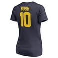 thumbnail image 3 of Women's Devin Bush Navy Michigan Wolverines College Legends Name & Number V-Neck T-Shirt, 3 of 3