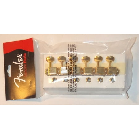 Fender® Vintage Style Gold Strat/Tele Tuners~10mm Conversion Bushings~Brand New