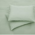 thumbnail image 4 of Nanshing Amerie 3 Piece Casual Stripes Comforter Set, Sage, Queen, 4 of 6