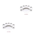 thumbnail image 2 of Wisewang BGVfivePlastic Paint Palette Tray DIY 7-Well Craft Art Painting Beauty Pallet Accessory Random Color 2Set, 2 of 6