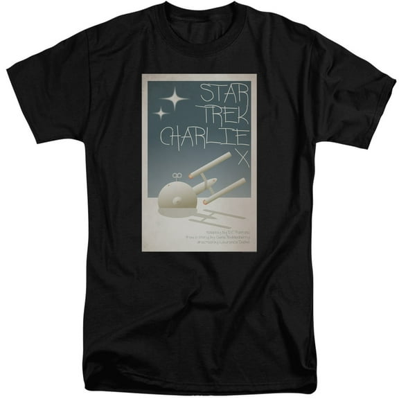 Star Trek Tos Episode 2 Adult Tall T-Shirt 18/1 T-Shirt Black