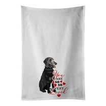 Carolines Treasures WDK4020WTKT 28 x 19 in. Unisex Schnauzer Black & Tan So Loved White Dish Towels Kitchen Towel - Set of 2