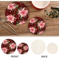 thumbnail image 4 of GZHJMY Christmas Poinsettia Flowers Pot Holders Trivets Set 2 Pcs 100% Cotton Hot Potholders for Cooking for Kitchen Pans Bowl Teapot, 4 of 7