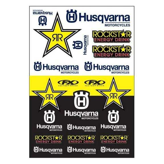 Factory Effex 22-68632 Sticker Sheet For Husqvarna Racing