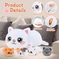 thumbnail image 4 of Juguetes de peluche KMUYSL Mami Cat con 4 bebés y gatitos, 4 of 7