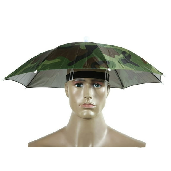 Portable Head Umbrella Hat Fishing C Aps Anti-Rain Fishing Anti-Sun Umbrella Hat Adults Children Unisex Outdoor Pesca Sports Cap