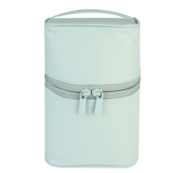 Travel Storage Case Ins Style Multi-Functional Makeup Pouch Handbag Cylinder Cosmetic Bag Toiletry Bag LIGHT BLUE