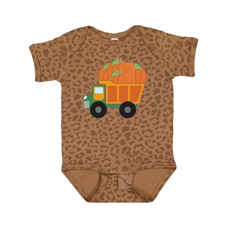 

Inktastic Pumpkin Truck Thanksgiving Halloween Gift Baby Boy or Baby Girl Bodysuit