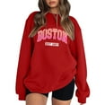 thumbnail image 2 of Women's Sweatshirts 2025 Boston EST 1997 Graphic Sweatshirt Long Sleeve Crewneck Pullover Tops Sweatshirt for Women, 2 of 5