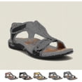 thumbnail image 1 of Sandalias ortopédicas cómodas para mujer, sandalias ortopédicas Sursell, sandalias casuales de playa planas, 1 of 1