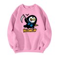 thumbnail image 3 of Halloween Themed Sweatshirt Men Pumpkin Ghost Printed Casual Long Sleeve Spooky Pullover Sweatshirt New Stylish Comfort Tshirts Pink M, 3 of 5