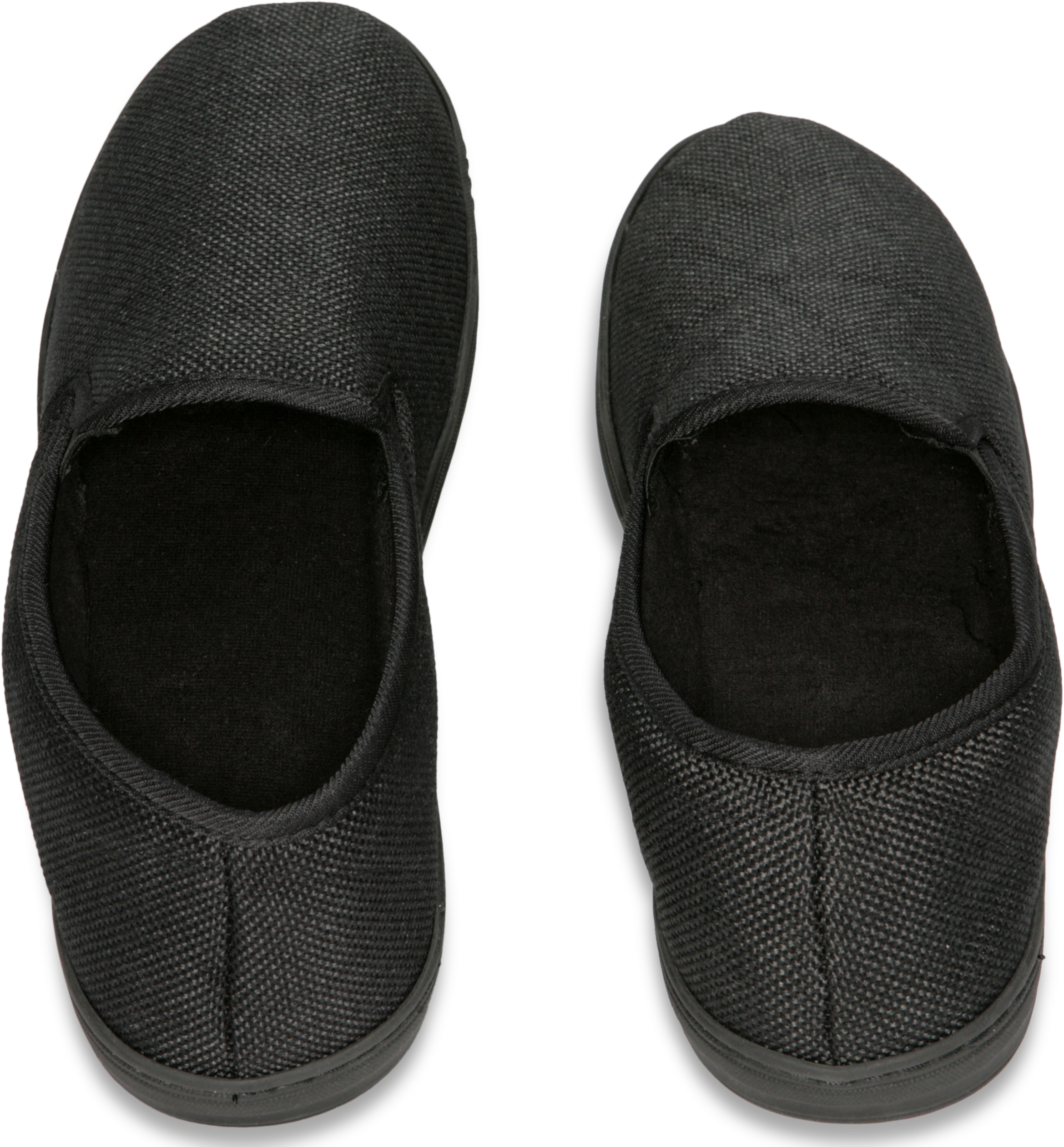 Deluxe Comfort Men's Memory Foam Slipper, Size 9-10 - Suede Vamp Checkered Lining - Memory Foam Insole - Strong TPR Outsole - Mens Slippers, Black - image 3 of 5